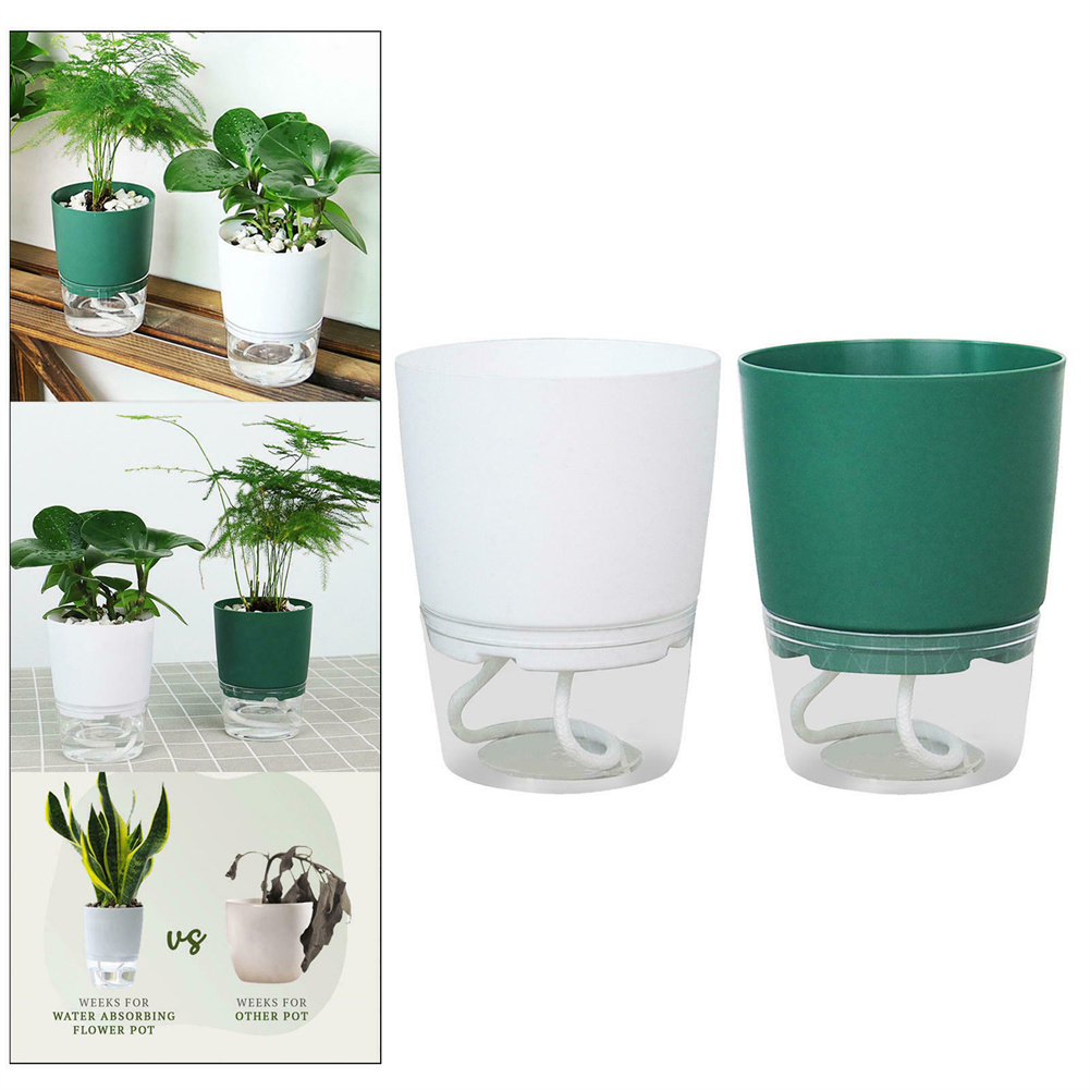Aloe Vera Pot - 水の形をした野菜の植木鉢,水族館の自動吸収,透明な二重層,プラスチック樹脂,自己散水プラント