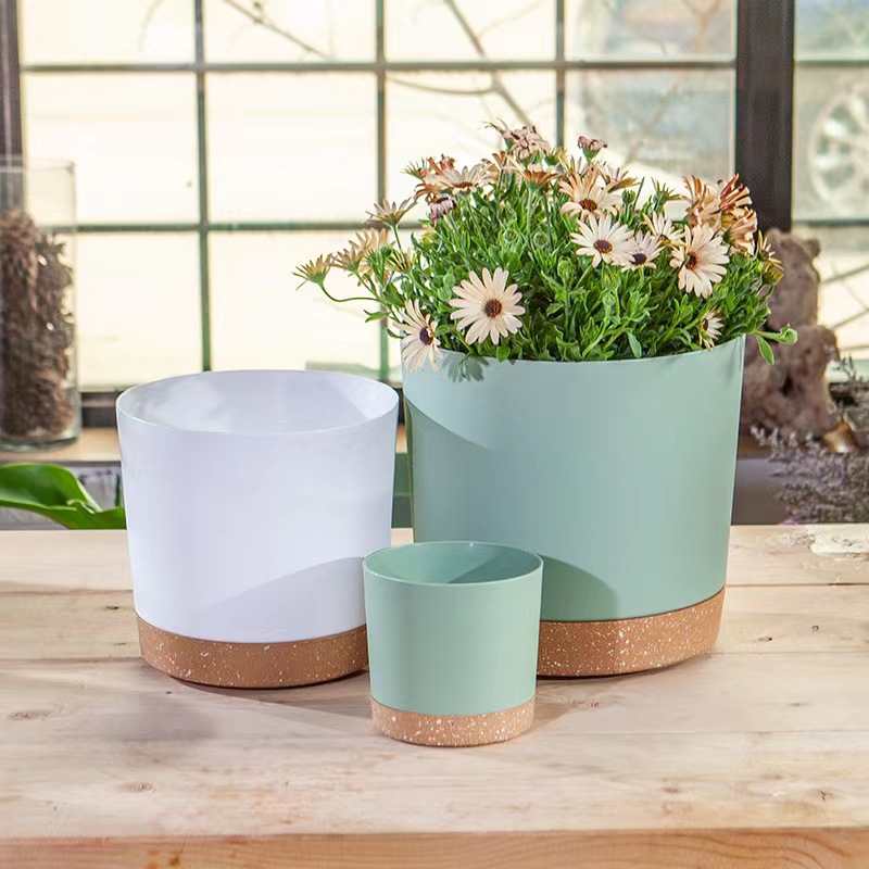 Aloe Vera Pot - 植木鉢、軽量大型鉢（室内植物・屋外植物用）、排水機能付き大型プラスチック鉢