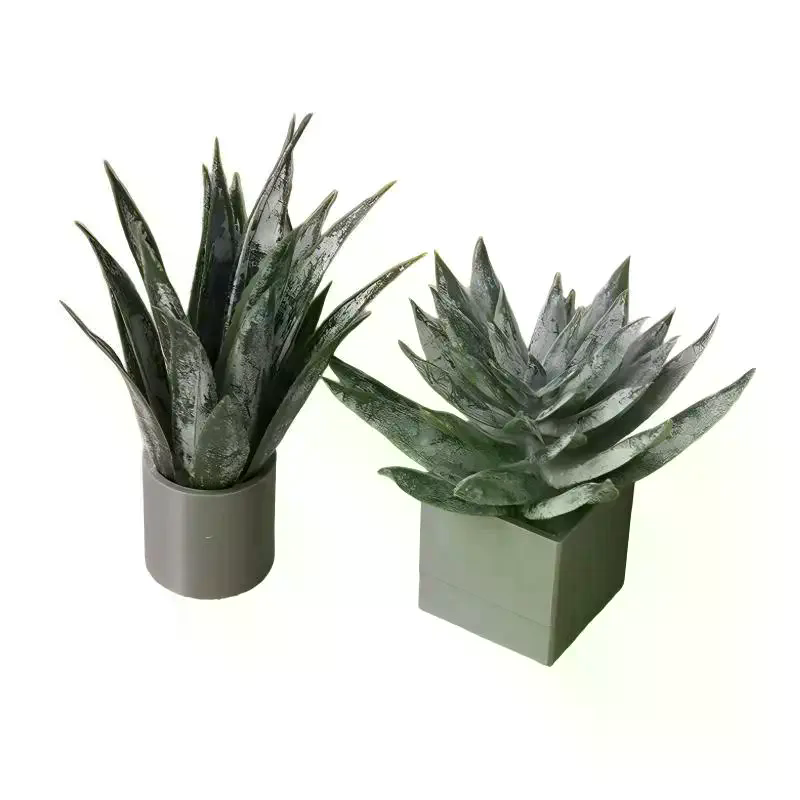 ミニチュアアロエベラ鉢植え植物オーナメント ドールハウス植物 - Aloe Vera Pot のレビューと価格