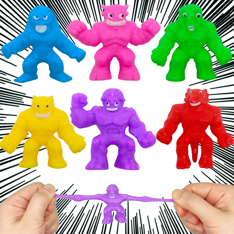 1-5 個子供キャラクターストレッチモンスター絞りソフト泥圧 - Monstera Adansonii のレビューと価格