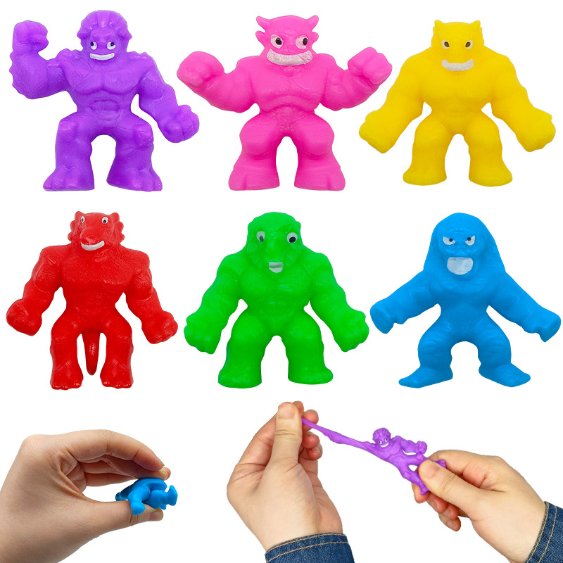 1-5 個子供キャラクターストレッチモンスター絞りソフト泥圧 - Monstera Adansonii のレビューと価格