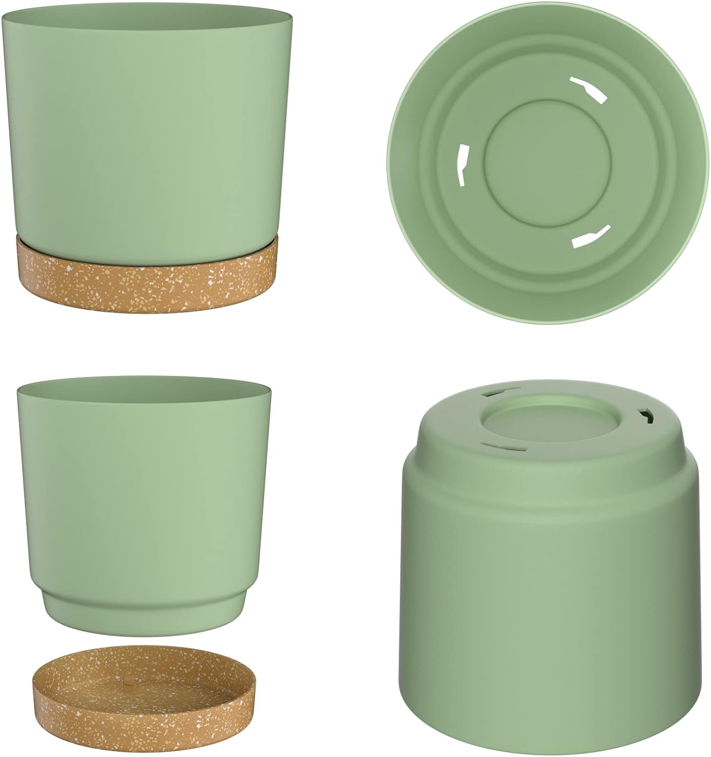 植木鉢、軽量大型鉢（室内植物・屋外植物用）、排水機能付き大型 - Aloe Vera Pot のレビューと価格